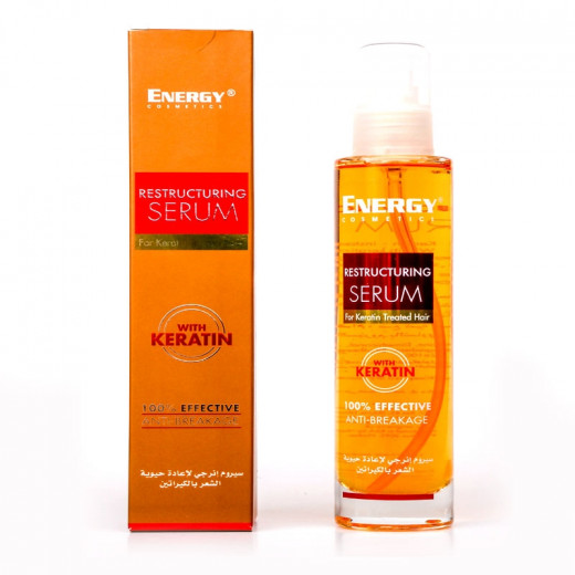 Energy Cosmetics Keratin Treated Hair Restructuring Serum, 100 Ml | Energy  Cosmetics | | Jordan-Amman | Buy & Review