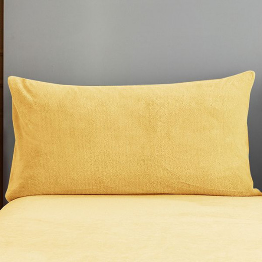 غطاء وسادة باللون الأصفر قطعتين من نوفا هوم