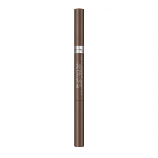 قلم تحديد حواجب 2 في 1، 2 بني متوسط من ريميل