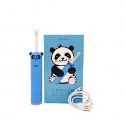 فرشاة أسنان كهربائية للأطفال باللون الأزرق بتصميم باندا من جيرمي