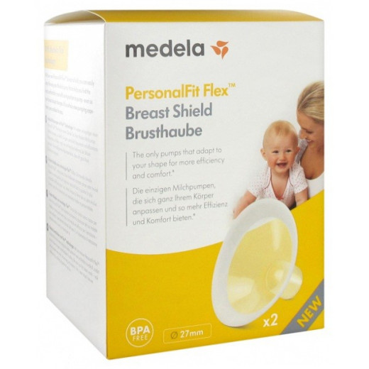 Medela PersonalFit Flex Breast Shields, 2 Pack of Large 27mm