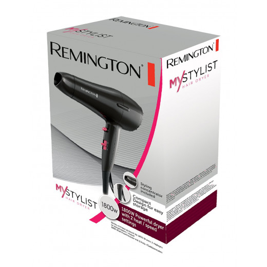 Remington Hair Dryer, Black D 2121