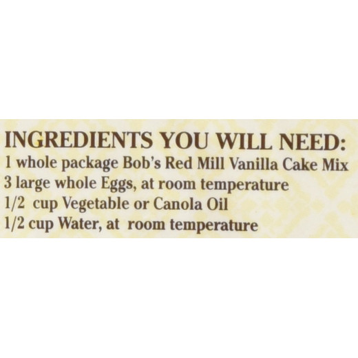 Bobs Red Mill Cake Flour, Vanilla, 539gram