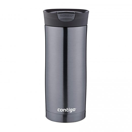 Contigo Snapseal Huron Vacuum Insulated Stainless Steeel Travel Mug, 470 ml, Gunmetal