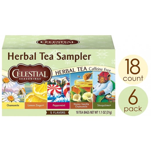 Celestial Herbal Tea Sampler Caffeine Free, 31gram