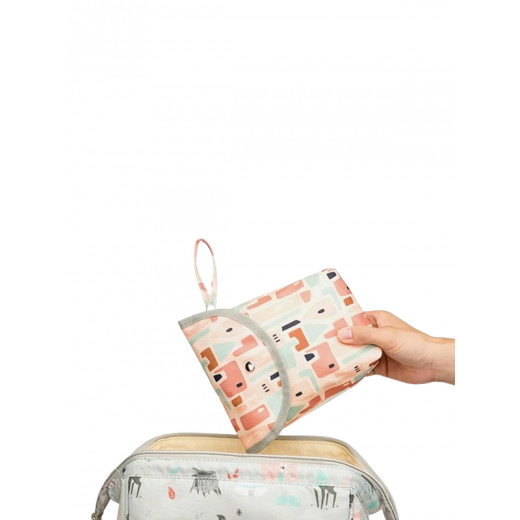 حقيبة حفاضات صغيرة بتصميم ملون, قطعة واحدة
