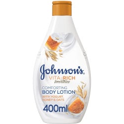 Johnson's Body Lotion - Vita-Rich, Smoothies, Comforting, Yogurt, Honey & Oats, 400ml