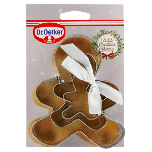 Dr.Oetker Gingerbread Man Cutter, 3Pcs, Stainless Steel