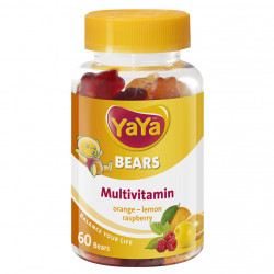 فيتامينات مضغ للاطفال بتصميم الدب, 60 قطعة من يايا فيتامين