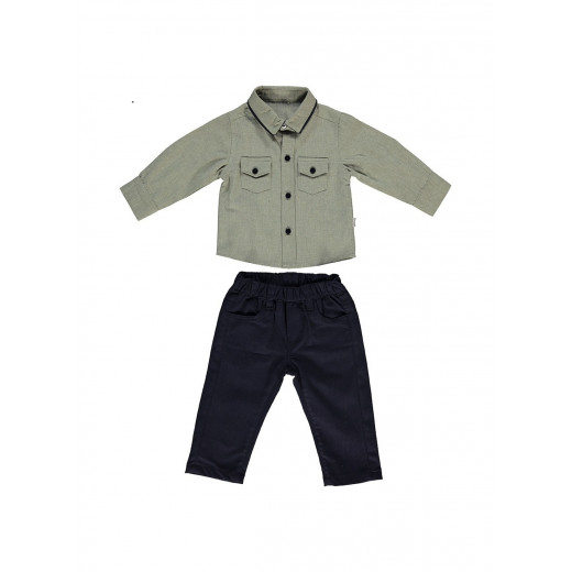 Bebetto Weaving Baby Shirt and Pants, 2 Pieces, 12-18 Months