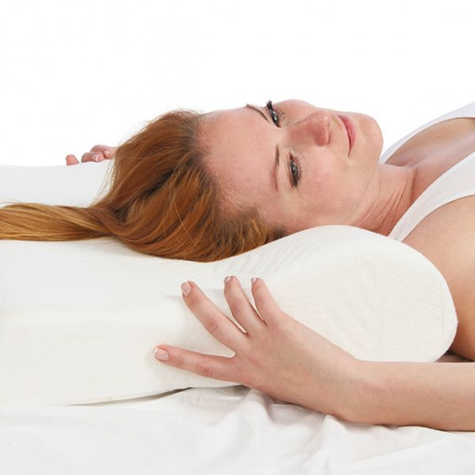 Nova Home Memory Foam Supportive Pillow, White Color