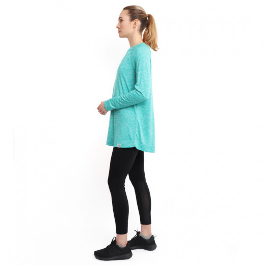 RB Women's Long Sleeve Training Top, X Large Size, Earth Green Color