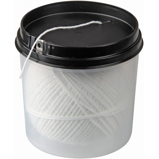 Fackelmann Cooking Twine Kitchen String in Dispenser Box, Black and White Color
