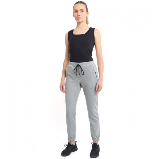 RB Women's Jogger Sweatpants, X Large Size, Light Grey Color