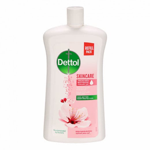 Dettol Skin Care Liquid Hand Wash Rose and Sakura Blossom, 1L