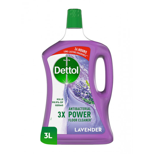Dettol Lavender Antibacterial Power Floor Cleaner, 3L
