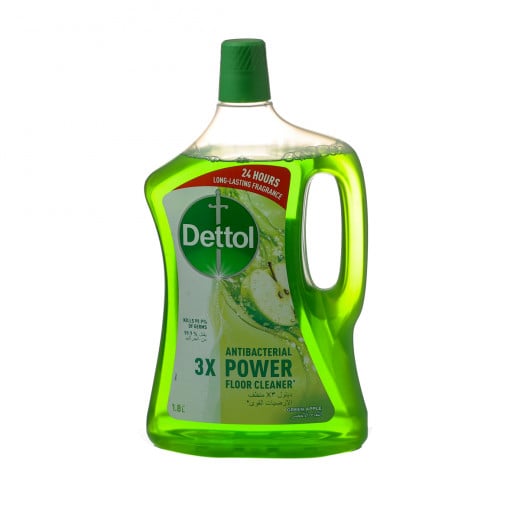 Dettol Floor Cleaner Liquid 4in1 Green Apple, 1.8 Liter