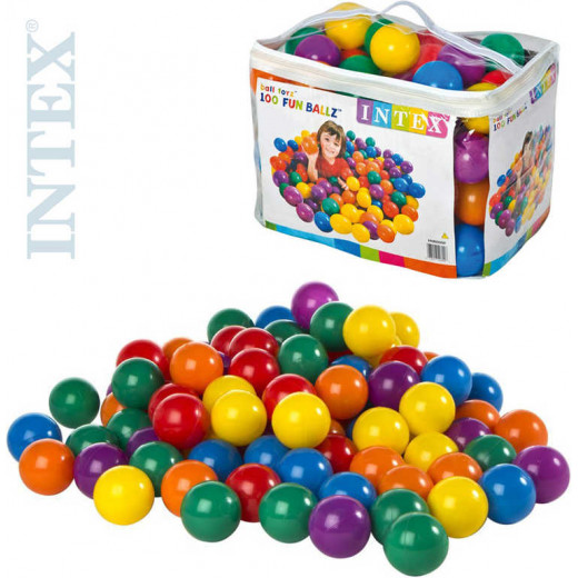 Intex Fun Ballz Pack Of 100 Fun Balls, 8 inch