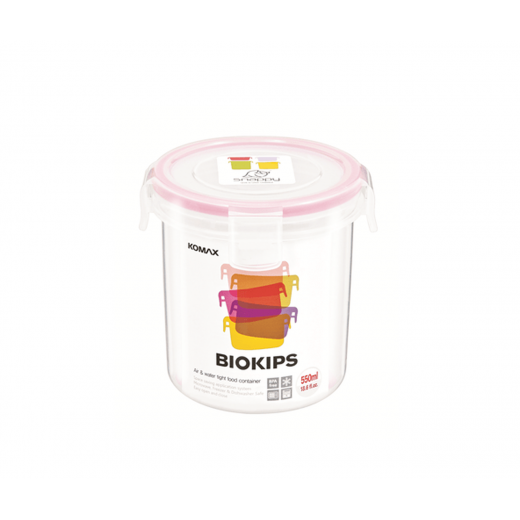 Komax Biokips Round Food Storage Container, 550 ml
