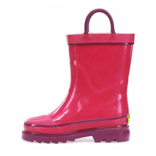 Western Chief Kids Firechief Rain Boot, Pink Color, Size 25