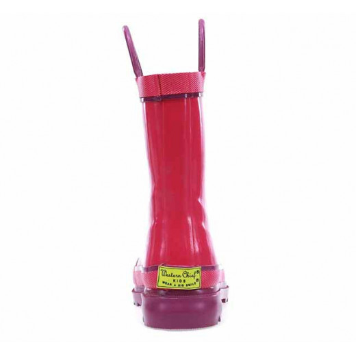 Western Chief Kids Firechief Rain Boot, Pink Color, Size 24