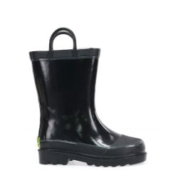Western Chief Kids Firechief Rain Boot, Black Color, Size 24