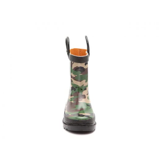 Western Chief Camo Rain Boots, Green Color, Size 23