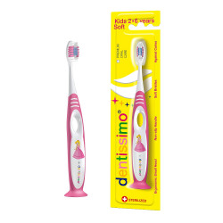 Dentissimo Soft Toothbrush for Kids, 2-6 Years, Pink Color