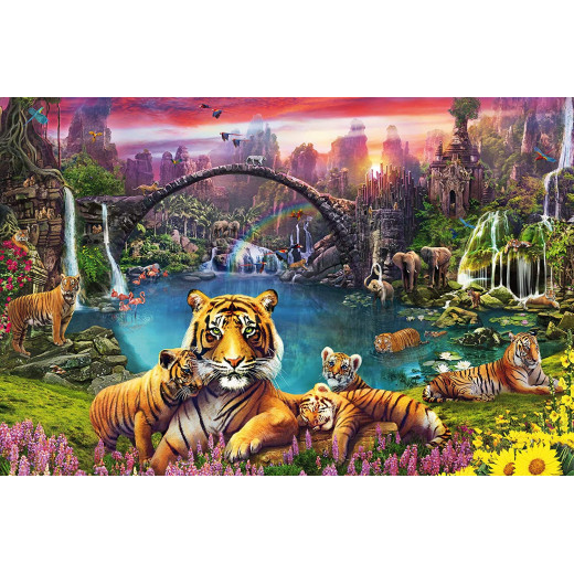 لعبة الأحجية بتصميم النمور في الجنة , 3000 قطعة من رافنسبرغر