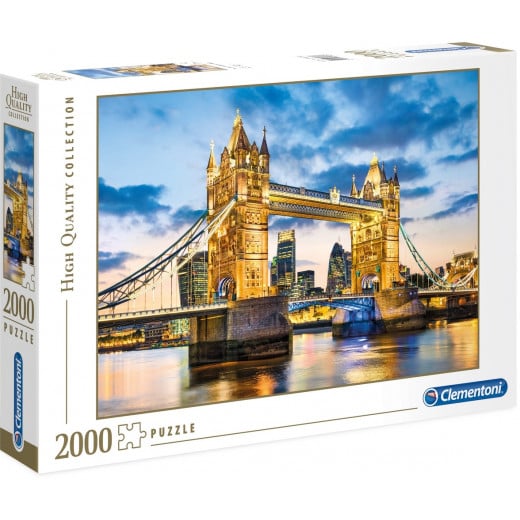Clementoni Puzzle , High Quality Collection Tower Bridge At Dusk London , 2000 Pieces