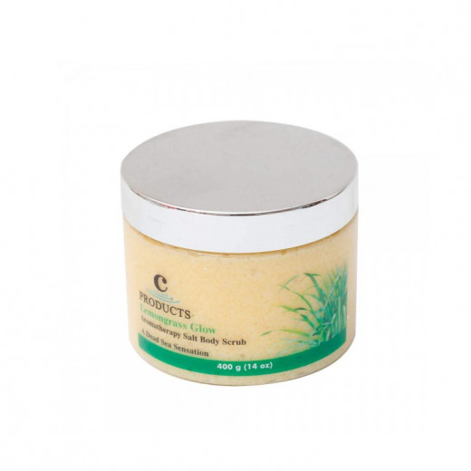 C-Products Lemongrass Glow Aromatherapy Body Scrub, 400 Gram