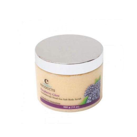 C-Products Raspberry Glow Aromatherapy Body Scrub, 400 Gram