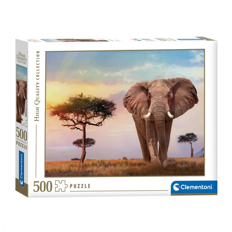 Clementoni Puzzle , High Quality Collection African Sunset , 500 Pieces | Toy Store | Puzzles | Jigsaw Puzzles