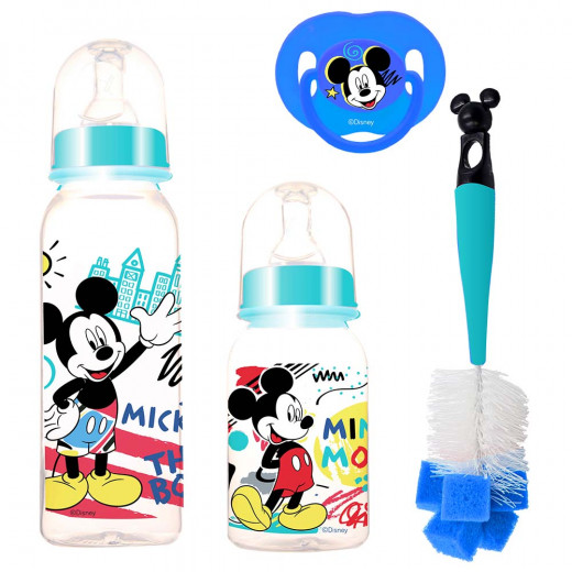 Disney Mickey Mouse Baby Gift Set of 4 Pieces, Blue Color