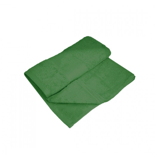 منشفة حمام قطنية, باللون الأخضر الغامق, 70*140 سم