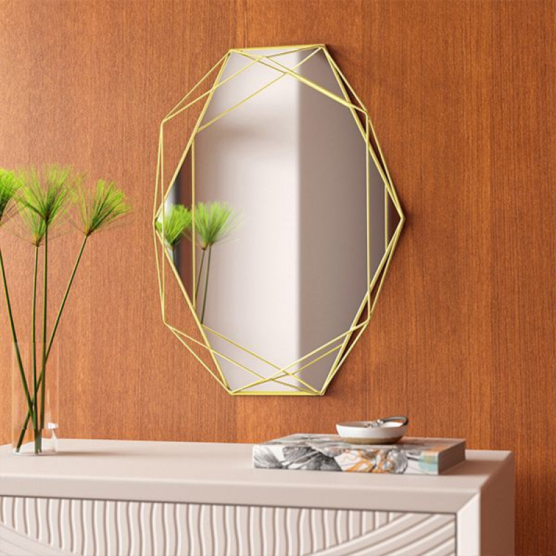 Umbra Prisma Mirror, Gold Color | Umbra | | Jordan-Amman | Buy & Review