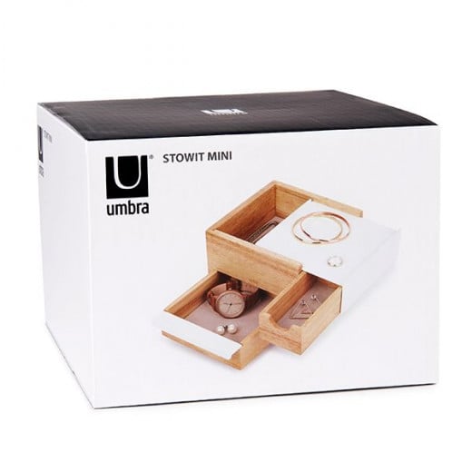 Umbra mini jewelry box, beige color