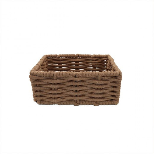 Weva reader cotton storage basket, taupe
