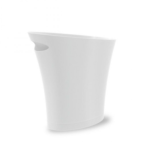 Umbra skinny trash can, white color, 7.5 liters