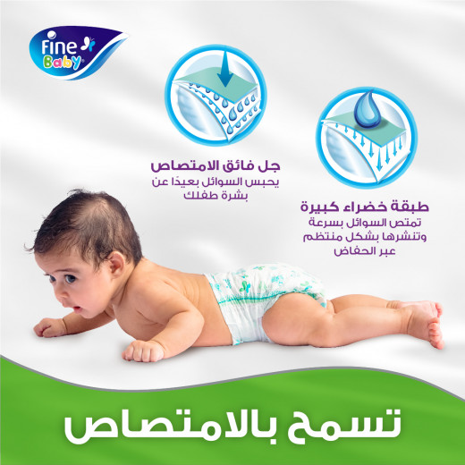 Fine Baby Newborn Diapers, Size 1, 2-5 Kg, 21 Diapers