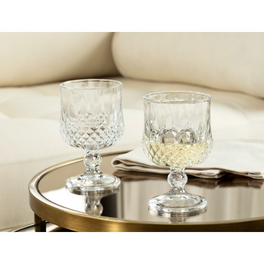 Madame Coco Audrey Short Drinking Glasses, Set of 4 Pieces, 170 Ml