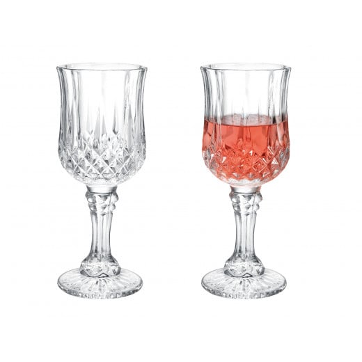 Madame Coco Audrey Medium Drinking Glasses, Set of 4 Pieces, 140 Ml