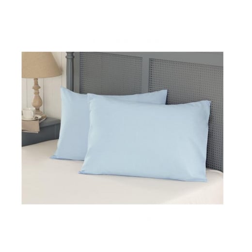 Madame Coco Eloise Ranforce Pillow Cover, Light Blue Color