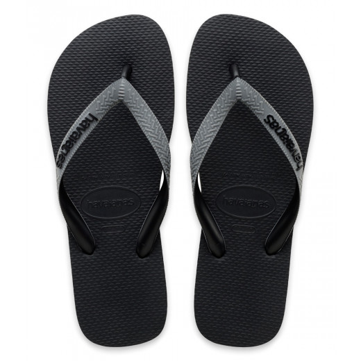 Havaianas Top Flip Flop, Black And Grey Color, Size 35/36