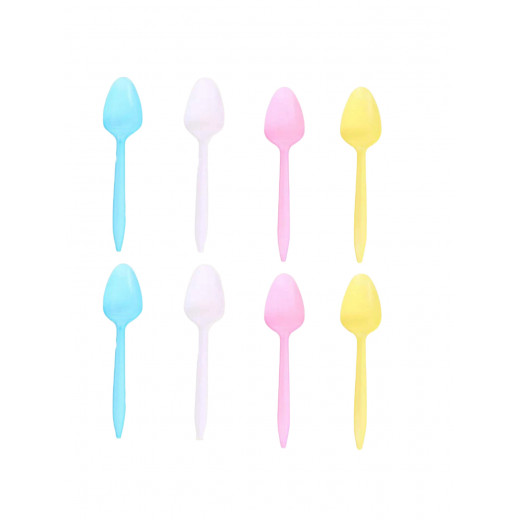 Disposable Plastic Spoons, 8 Pieces