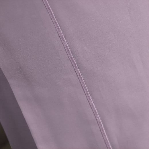 Fieldcrest plain fitted sheet set, cotton, plum color, queen size, 3 pieces