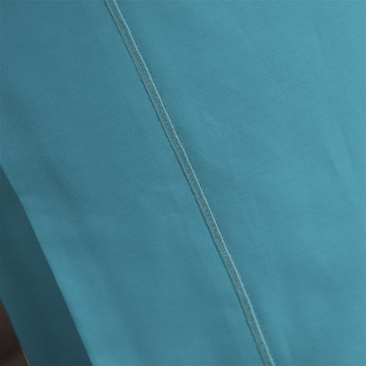 Fieldcrest plain fitted sheet set, cotton, turquoise color, queen size, 3 pieces