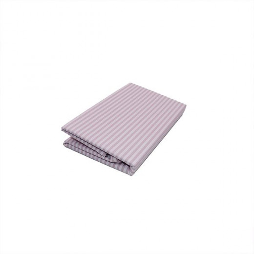 Cannon dots and stripes fitted sheet set, poly cotton, purple color, twin size
