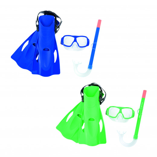 Bestway Freestyle Snorkel Set, Blue And Green Color