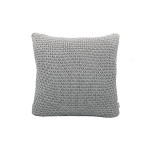 Nova Home Pearly Hand Knitted Cushion Cover, Light Grey Color